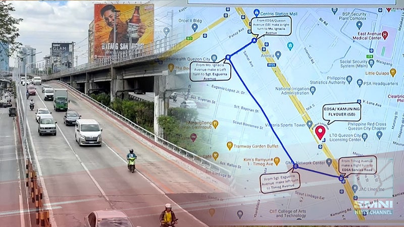 Pagsasara sa Southbound lane ng EDSA-Kamuning flyover, kasado na sa Mayo 1