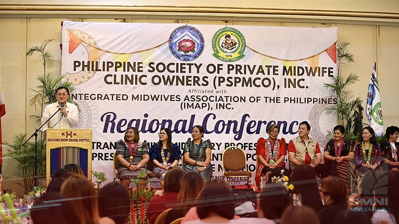 Bong Go pushes for midwives’ rights and welfare for improved healthcare in communities during their regional conference in Davao City