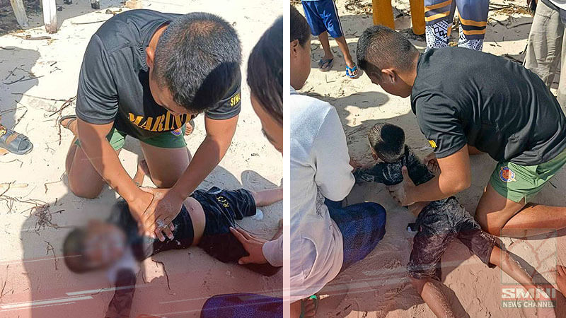 PH Marines save drowning child in Tawi-Tawi