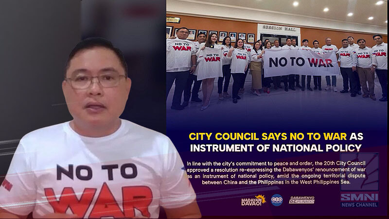 Davao City Council to PBBM: Avoid war in West Philippine Sea