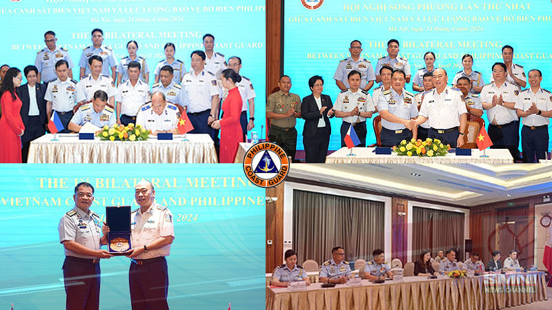 PCG, VCG Commandants hold inaugural bilateral meeting between the 2 coast guard agencies in Hanoi, Vietnam