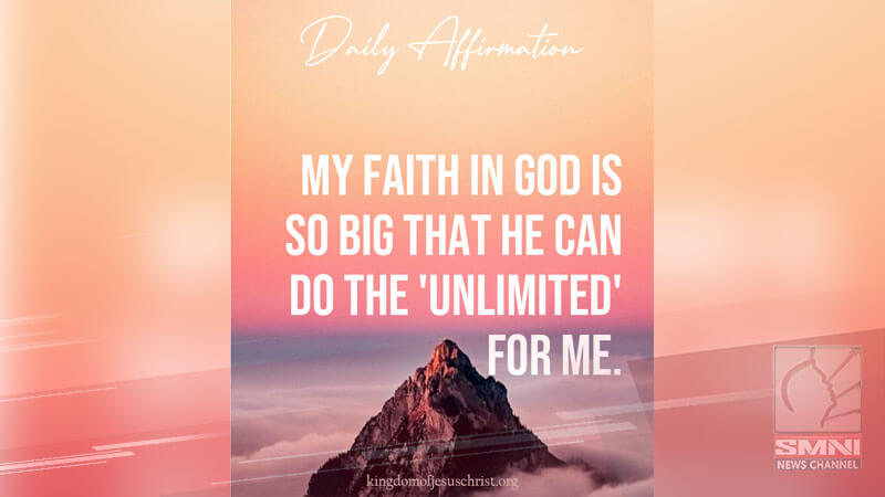 My faith in God is so big that He do the ‘unlimited’ for me