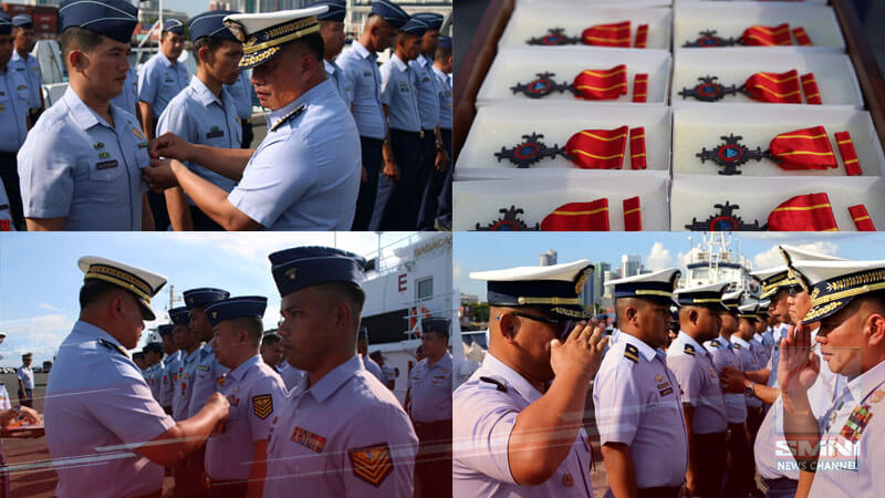 PCG Commandant Admiral Gavan honors personnel deployed  in the vicinity waters of Bajo de Masinloc