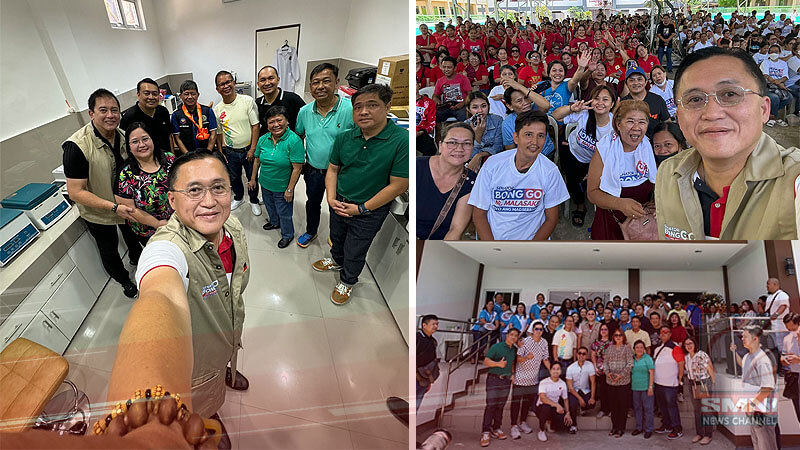 Bong Go visits Biñan City, Laguna for inauguration of Super Health Center; aids displaced workers