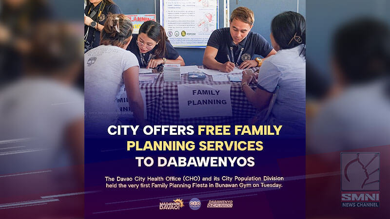 Davao City offers free family planning services to Dabawenyos