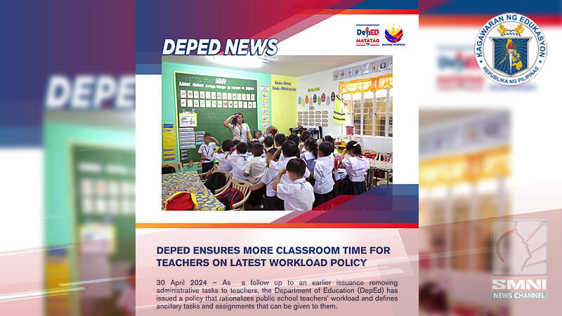 DepEd ensures more classroom time for teachers on latest workload policy