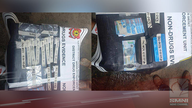 2 sangkot sa bentahan ng droga, naaresto ng QC DDEU; P340-K halaga ng shabu nakumpiska