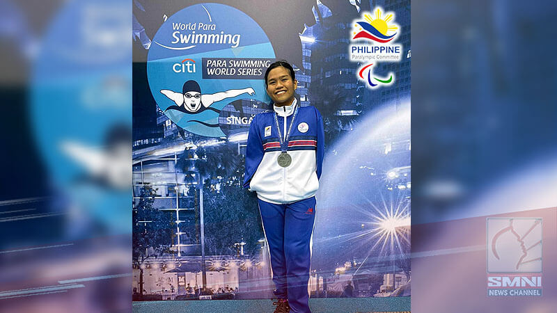 Para swimmer na si Angel Otom, nakakuha ng 2 medalya sa Singapore