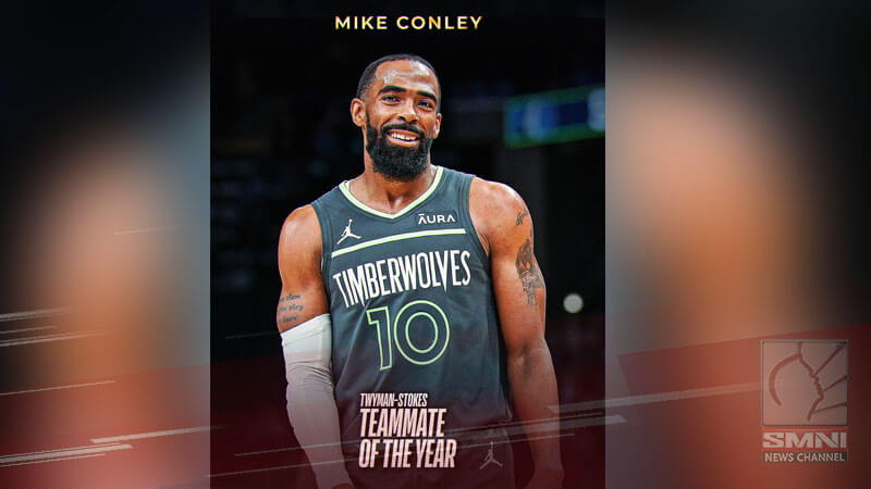 Mike Conley ng Timberwolves, “Twyman-Stokes Teammate of the Year”