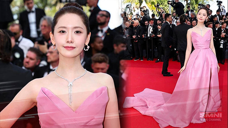 Pink gown ni Yoona ng Girls’ Generation sa Cannes, obra ng isang Pinoy designer