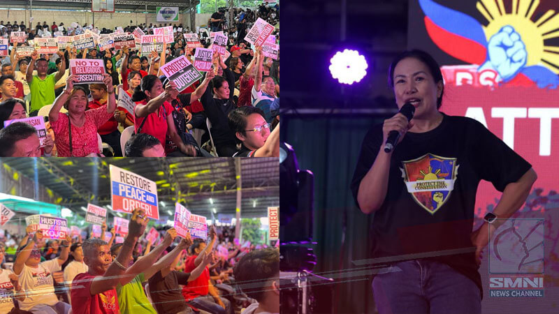 Atty. Trixie Cruz-Angeles nagsalita sa National Day of Protest ng Hakbang ng Maisug sa SB Park Batasan Hills, Quezon City