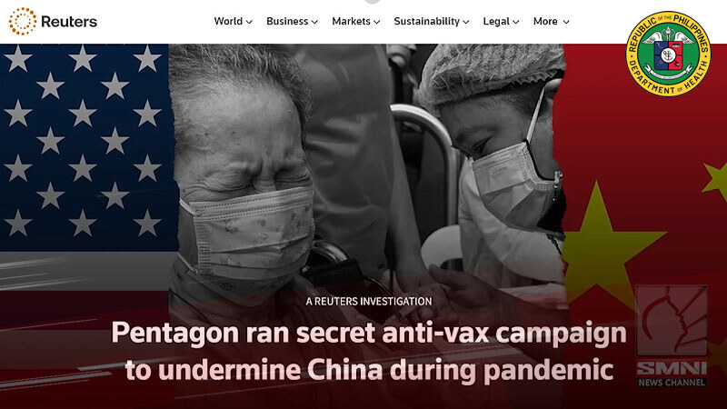 Umano’y disinformation campaign ng Amerika sa COVID-19 vaccines ng China, dapat imbestigahan—DOH
