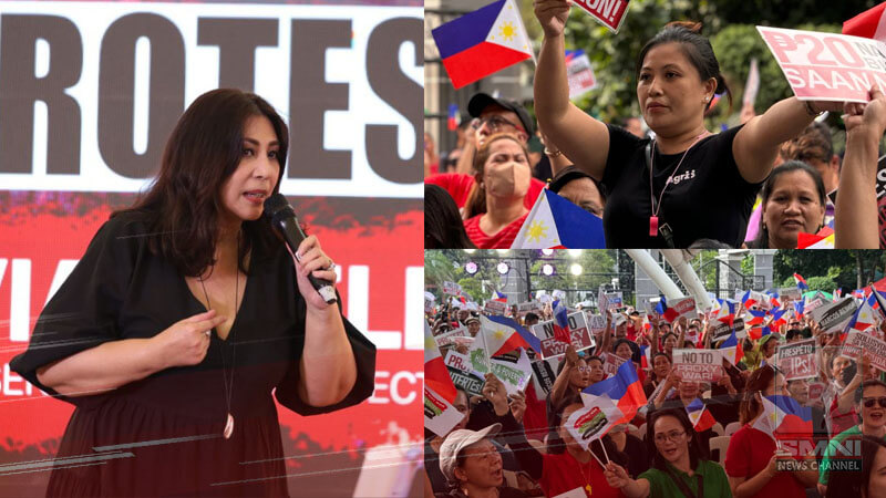 Vivian Velez nagsalita sa National Day of Protest ng Hakbang ng Maisug sa SB Park Batasan Hills, Quezon City