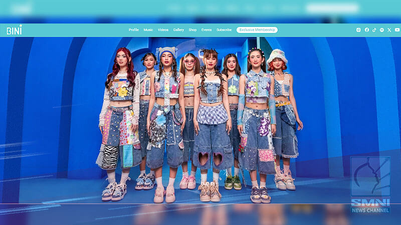 OPM girl group na BINI, mayroon nang official website