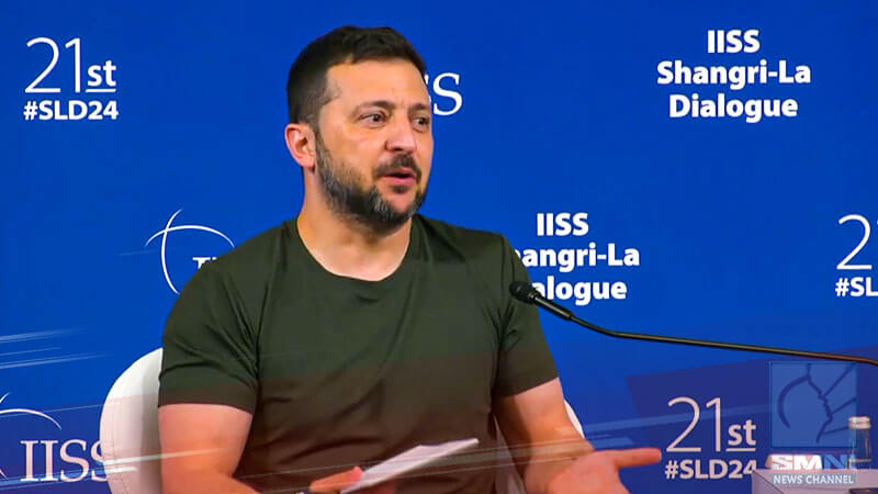 Zelenskyy makes surprise visit at Singapore’s Summit, accuses China of sabotage
