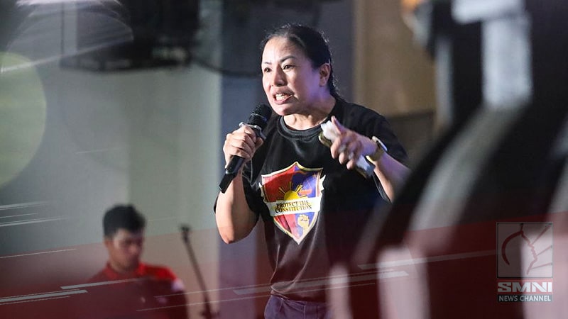 Atty. Trixie Cruz-Angeles, nagsalita sa Hakbang ng Maisug Peace Rally sa Pampanga