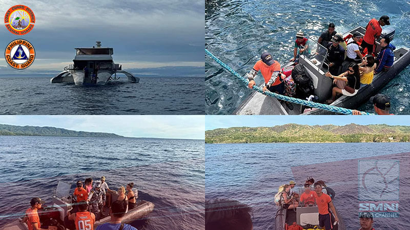 PCG rescues 26 pax, crew of distressed vessel in Siquijor