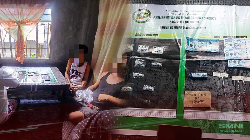 4 suspek arestado sa buy bust ops sa Nueva Ecija; 88-K halaga ng shabu nakumpiska