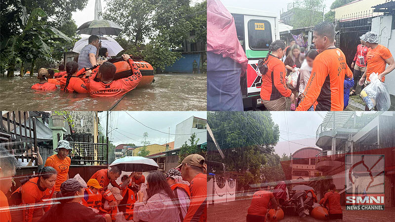 Mahigit 40 pamilya sa Las Piñas, apektado ng baha dulot ng Bagyong Carina at Habagat