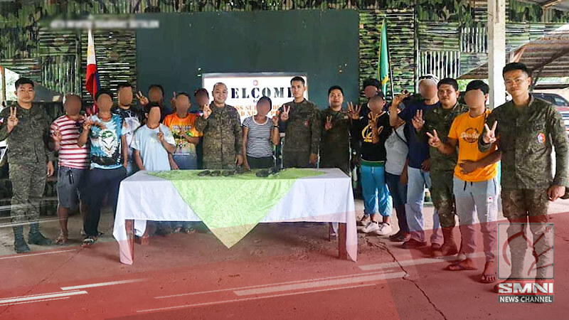 7 CTG members and 9 supporters surrender to soldiers in Bukidnon