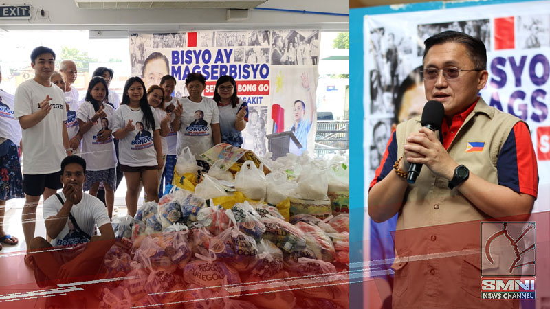 Bong Go’s relief mission for Typhoon Carina victims benefits Valenzuela City affected community