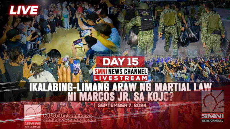 LIVE: Ika-15 na araw ng martial law ni Marcos Jr. sa KOJC? | September 7, 2024