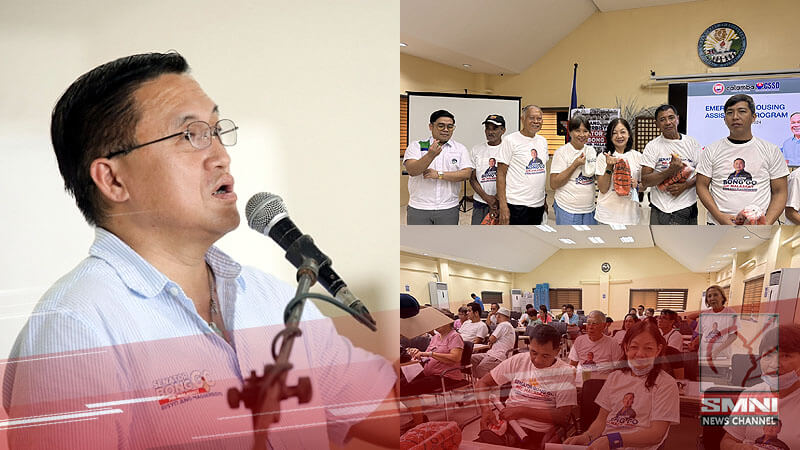 Bong Go provides support to fire victims in Calamba City, Laguna to help them rebuild and recover