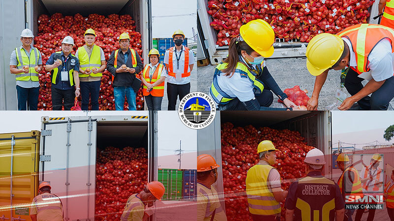 P2M halaga ng fresh onions mula China, nakumpiska ng BOC