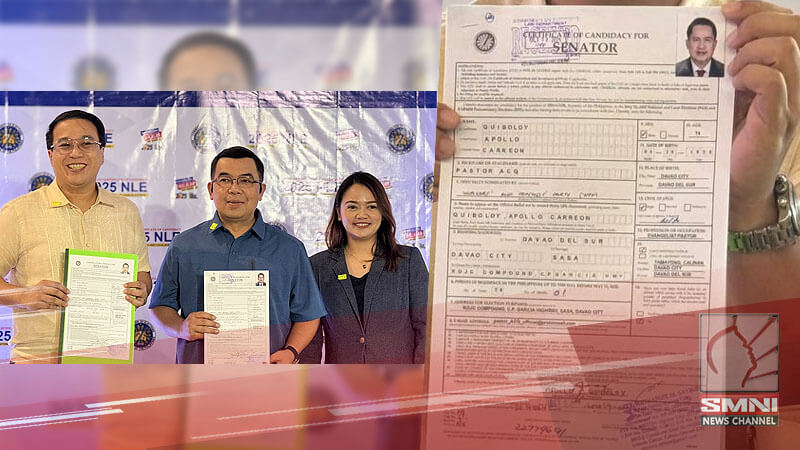 Pastor Apollo C. Quiboloy, tatakbong senador sa 2025