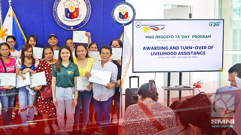 18 beneficiaries nakatanggap ng 15K bawat isa para sa livelihood assistance grant ng OVP