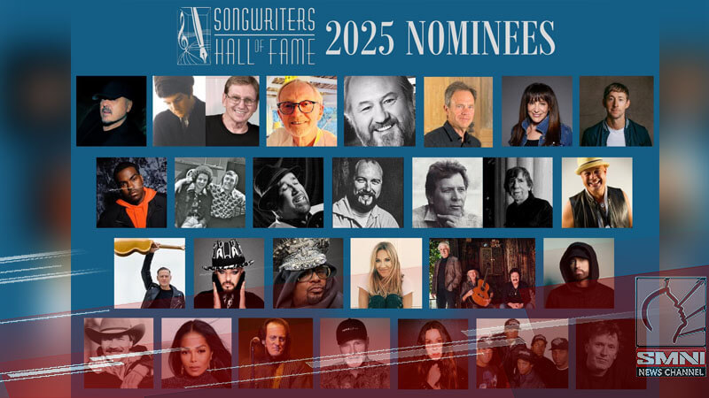 Nominees para sa 2025 Songwriters Hall of Fame, isinapubliko na