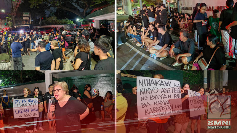 Ilang supporters para kay VP Sara Duterte nagtipun-tipon sa harapan ng VMMC