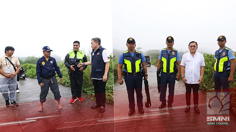 Senator Bong Go, nag-emergency landing sa Pililla, Rizal dahil sa sama ng panahon