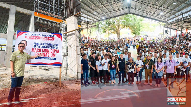 Bong Go inspects progress of local infrastructure development in Maco, Davao de Oro
