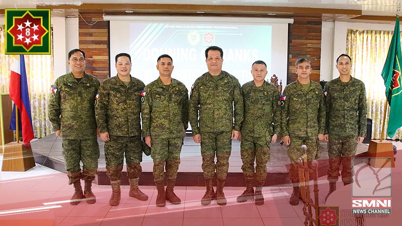 8th ID Commander Major General Adonis Ariel Orio led the ceremony for the promotion of four new Colonels