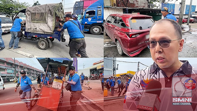 Mga nakahambalang sa mga kalsada at bangketa sa Tondo Maynila, pinagkakalas ng MMDA