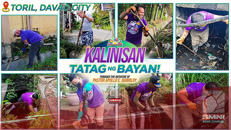 Mga kanal sa Toril Poblacion sa Davao City, nilinis ng SPM volunteers para maalis ang pagbabara