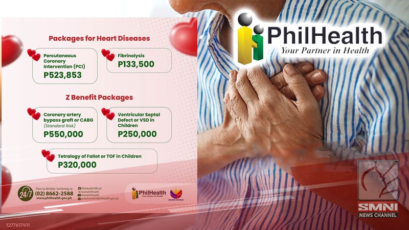 Benefit package ng PhilHealth para sa mga may sakit sa puso, tinaasan na