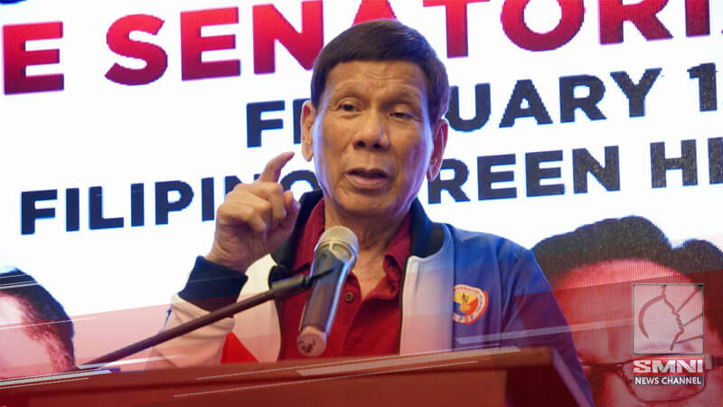 PNP CIDG inirekomenda sa DOJ ang pagsasampa ng reklamong inciting to sedition at unlawful utterances vs. FPRRD