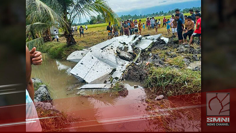 Isang private plane, nag-crash sa Brgy. Malatimon, Ampatuan Maguindanao del Sur