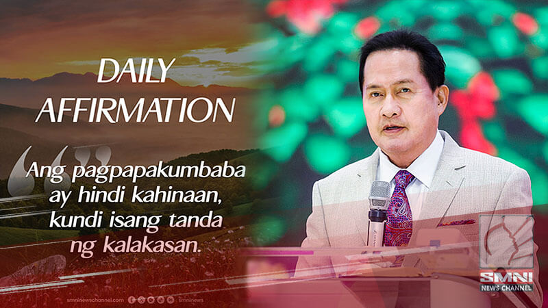 Ang pagpapakumbaba ay hindi kahinaan,kundi isang tanda ng kalakasan