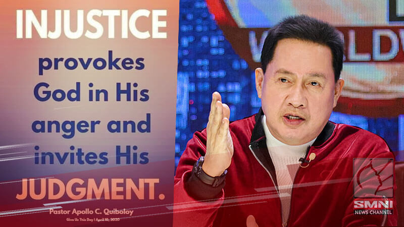INJUSTICE provokes God in His anger and invites His JUDGMENT