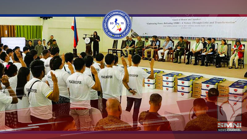 232 dating rebeldeng NPA iniharap sa Davao de Oro