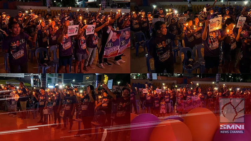 Candle Lighting Ceremony sa Puerto Princesa, Palawan, bilang pagkilala at panalangin para kay FPRRD