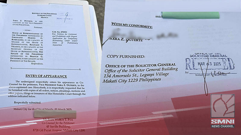 Atty. Michael Poa abogado na rin ni VP Sara sa impeachment case