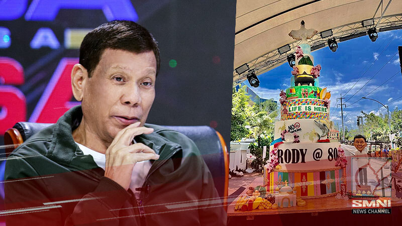 Espesyal na cake inihandog ng Mindanao Culinary and Cake Decorating Society para sa ika-80 kaarawan ni Tatay Digong