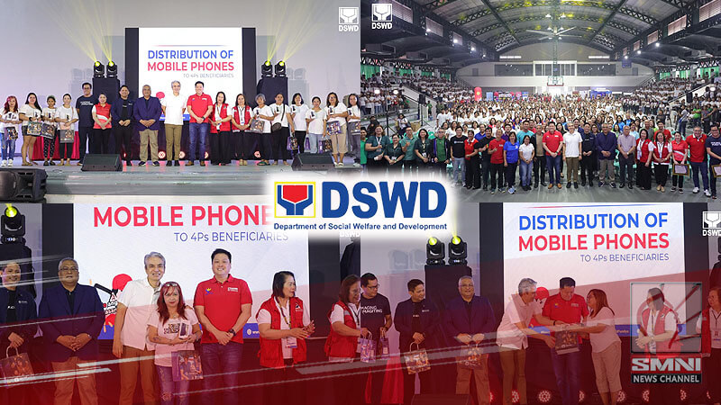 Libreng mobile phones, ipinamahagi sa 4PS beneficiaries sa Navotas at Malabon