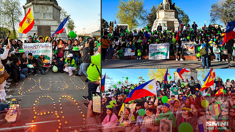 Islas Pilipinas Park sa Madrid, puno ng kasiyahan at suporta para kay FPRRD sa kanyang kaarawan