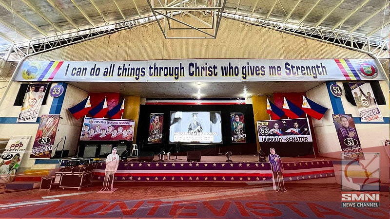 Handa na ang Montevista Gym, Davao de Oro para sa campaign rally ni Pastor Quiboloy