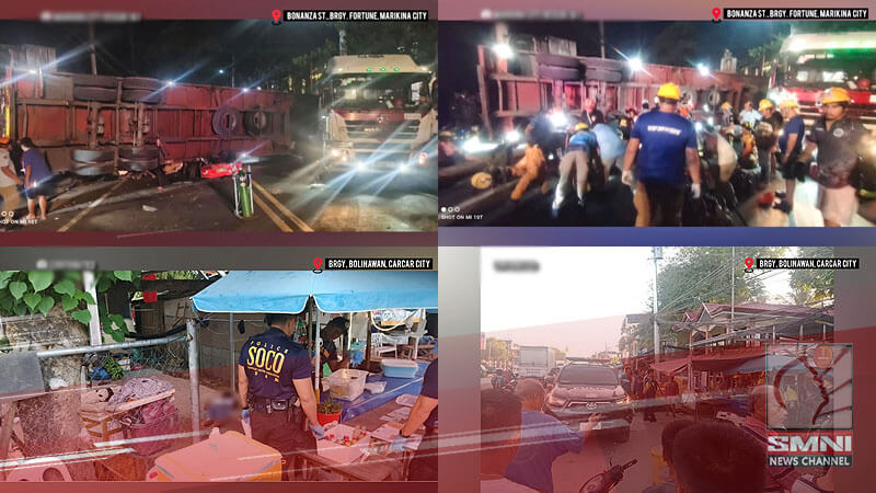 3 nasawi sa karambola ng 6 na sasakyan sa Marikina; Pamamaril sa Carcar, isa pa ang nasawi